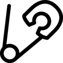 security,attachment,Tools and utensils,attach,safety pin